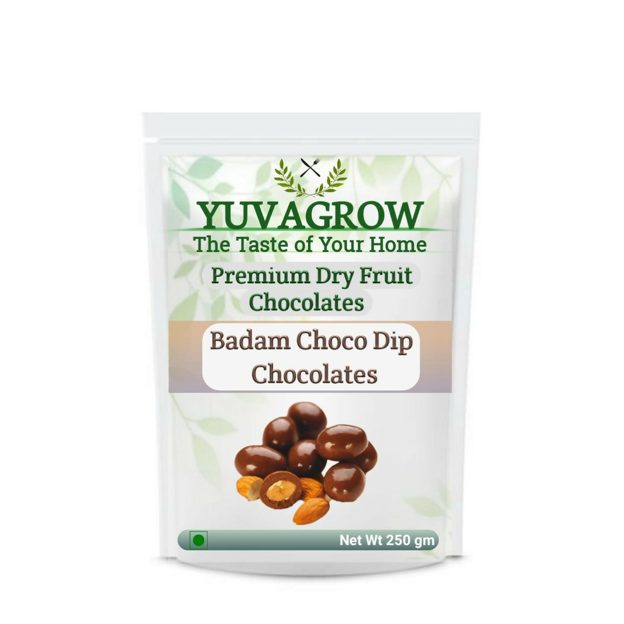 Yuvagrow Badam Choco Dip Chocolates | Grocsy