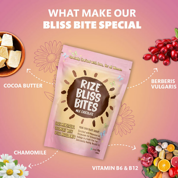 Rize Energy Bar Bliss Bites - Milk Chocolate | Grocsy