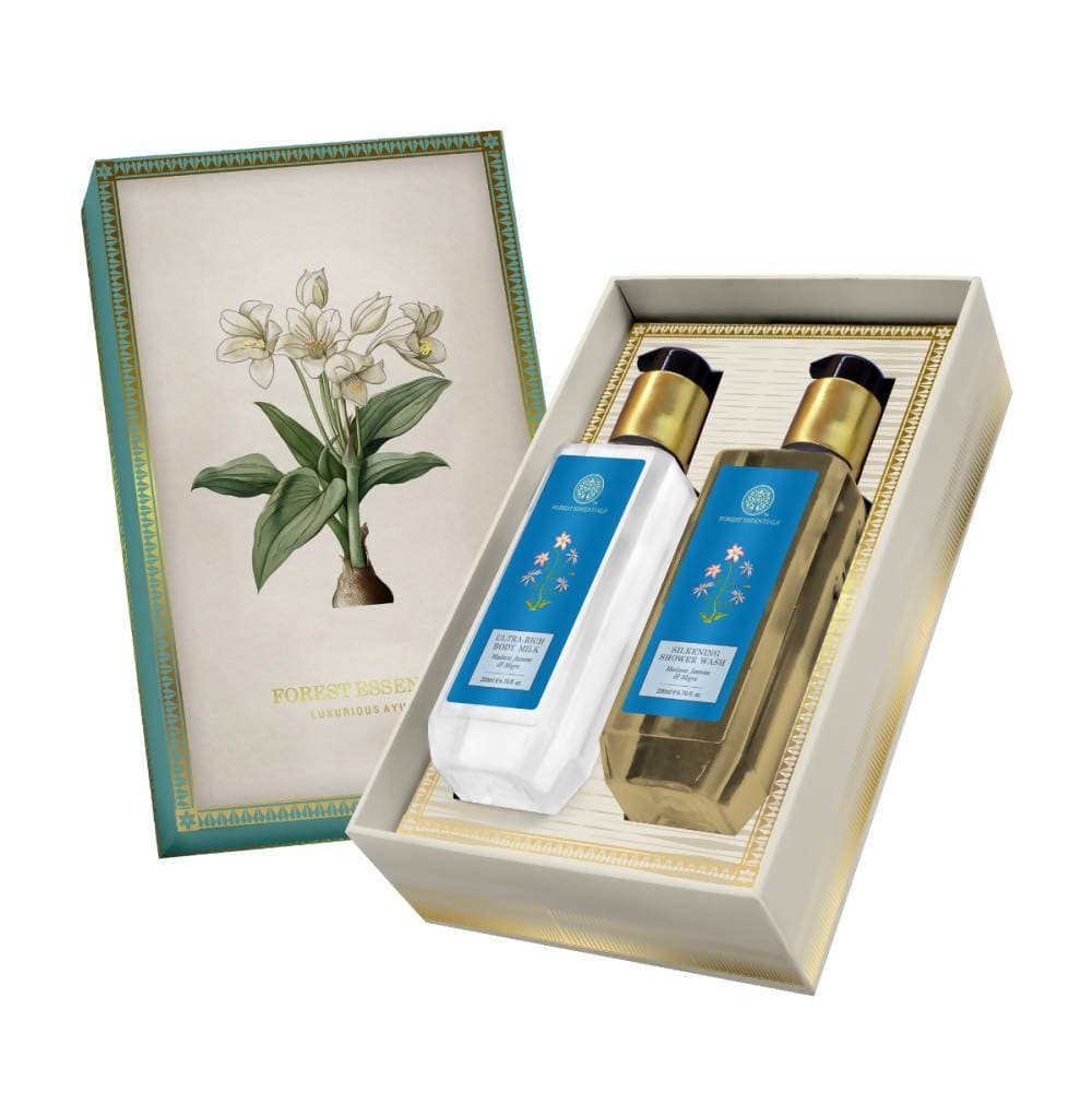 Forest Essentials White Lily Body Care Duo (Jasmine) Box | Grocsy