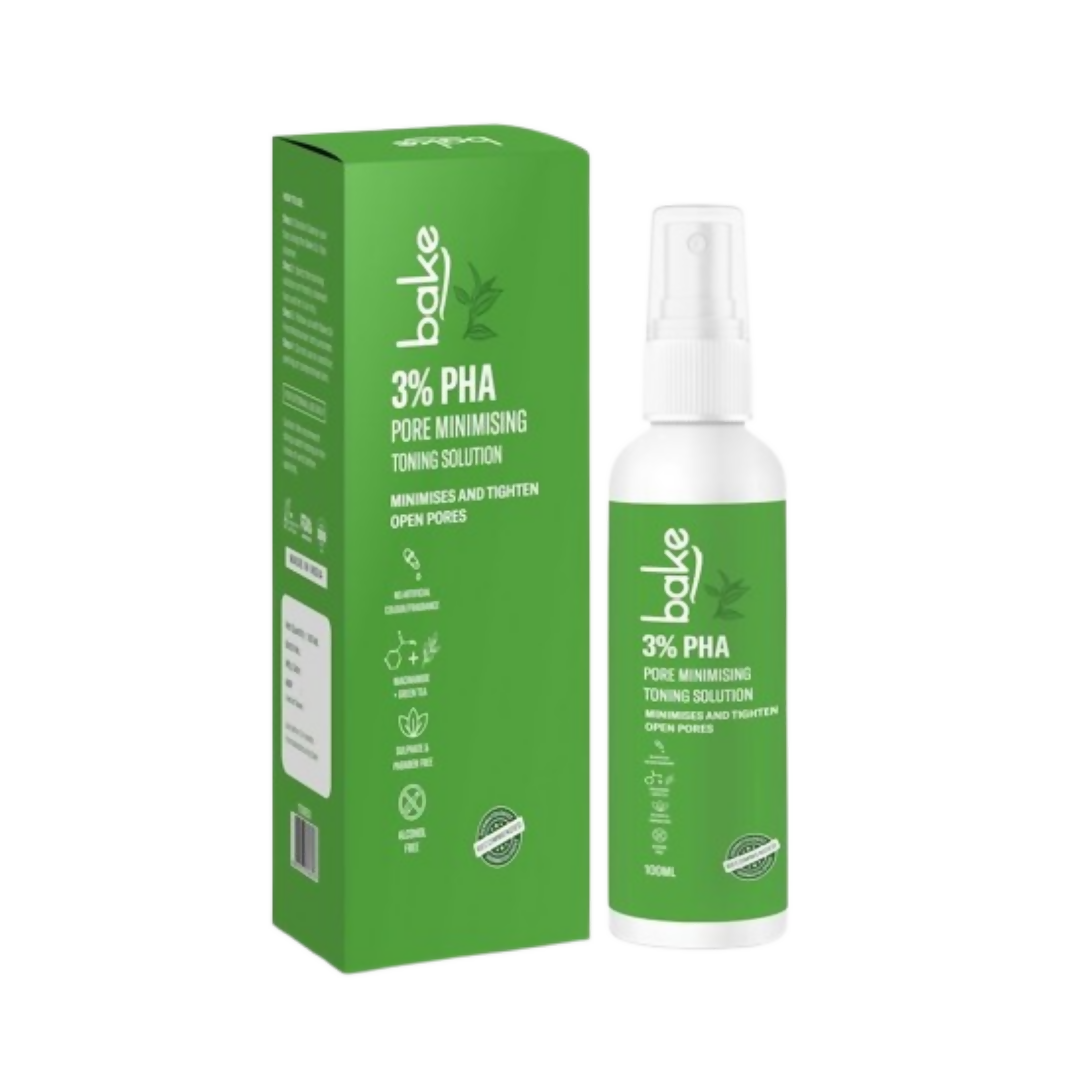Bake 3% Pha Pore Minimising Toner With Gluconolactone & Niacinamide For Open Pores & Acne | Grocsy
