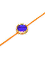 Designer kundan Rakhi - Ruby Raang | Grocsy