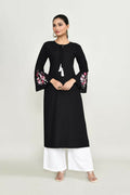 Joban Fashion Black Rayon Kurta Set | Grocsy