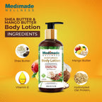 Medimade Wellness Moisturising Body Lotion With Shea Butter & Mango Butter | Grocsy