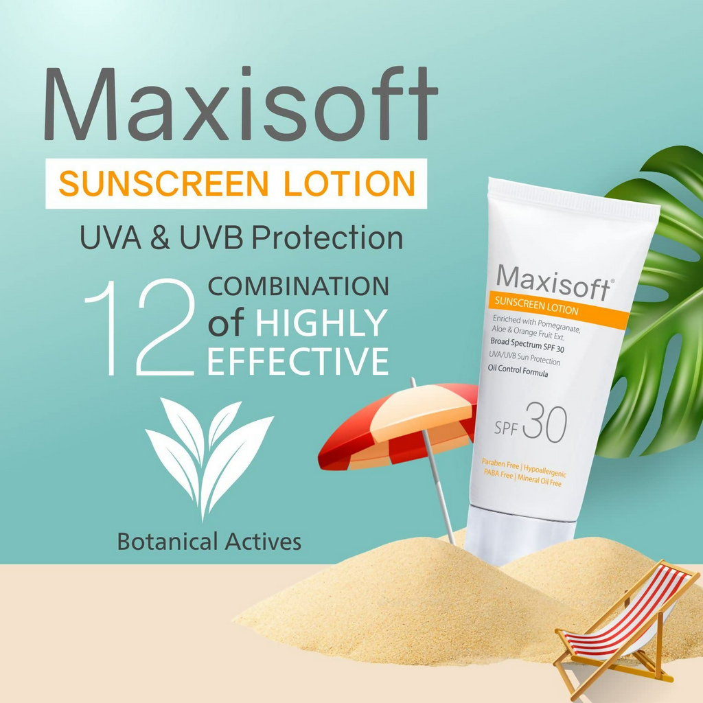 Maxisoft Sunscreen SPF 30 Lotion | Grocsy