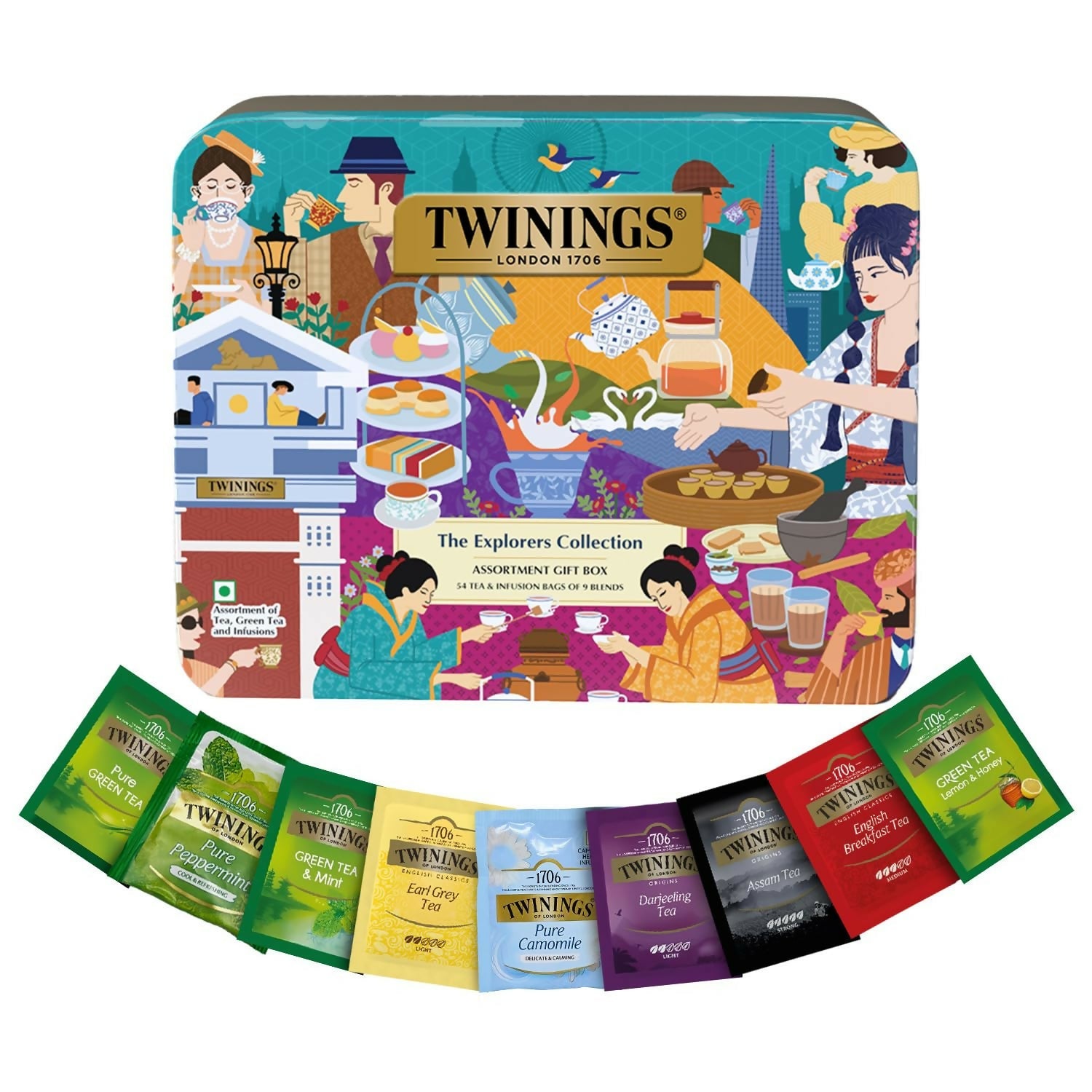 Twinings The Explorers Collection Assortment Tea Gift Set | Grocsy