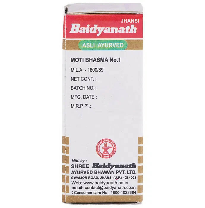Baidyanath Jhansi Moti Bhasma No.1 | Grocsy