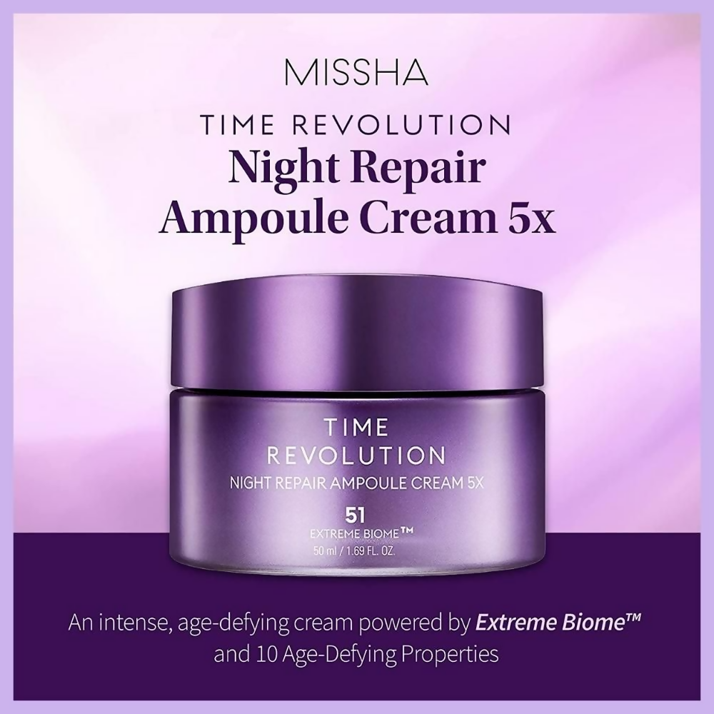 Missha Time Revolution Night Repair Ampoule Cream 5x | Grocsy