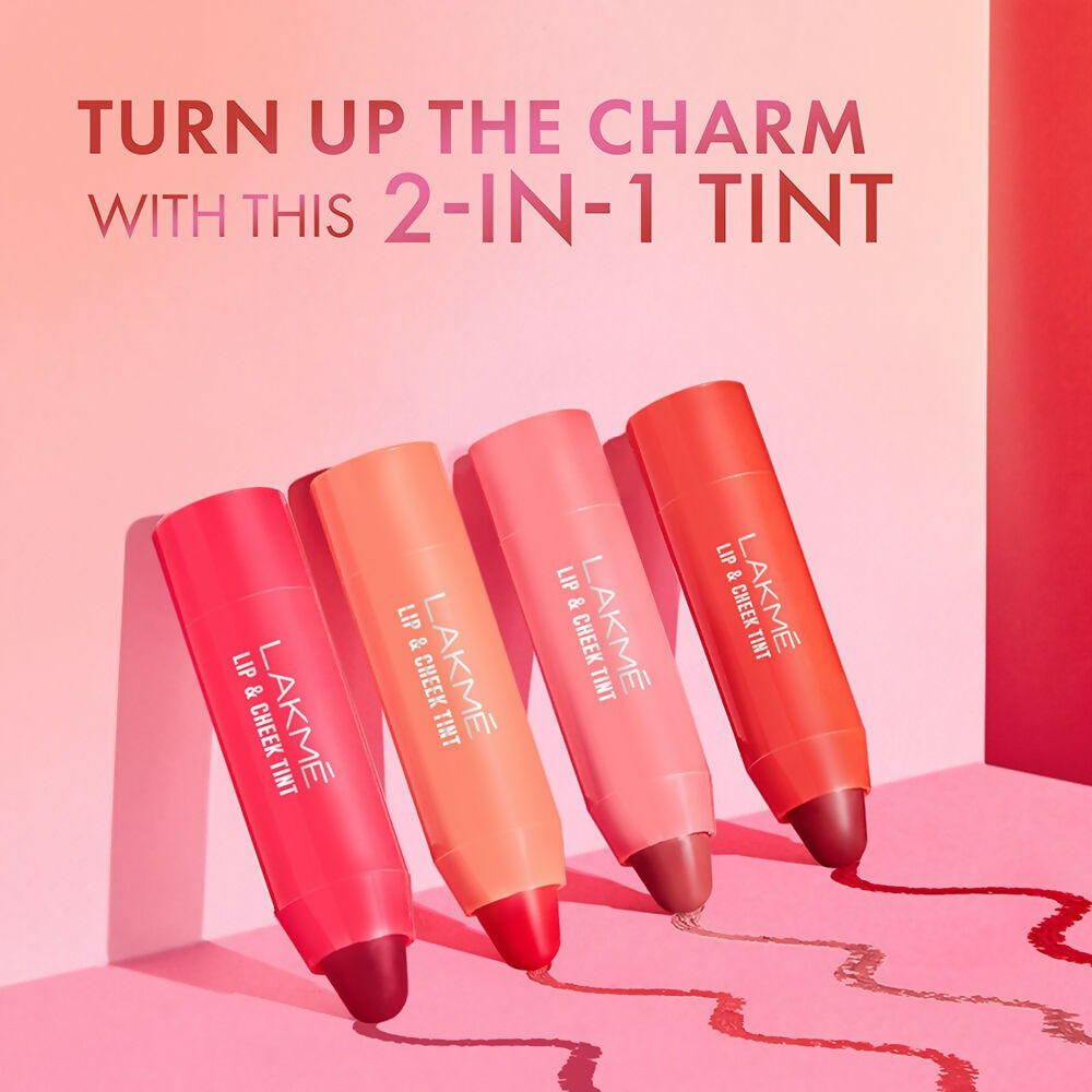Lakme Lip Love & Cheek Tint - Deep Red | Grocsy