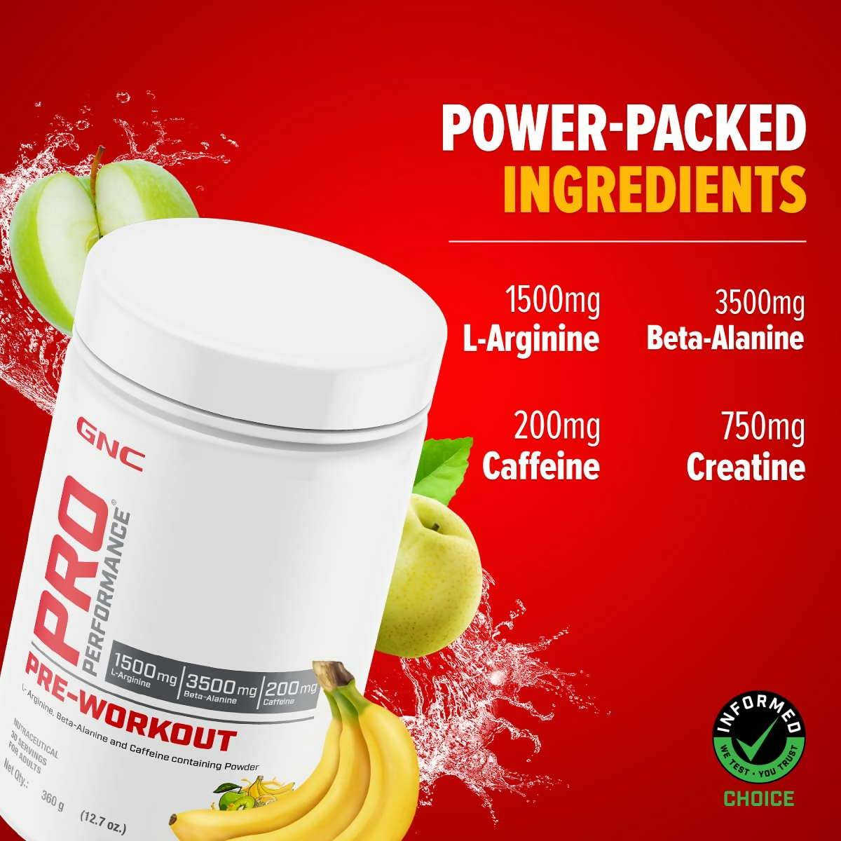 GNC Pro Performance Pre-Workout Fruit Punch | Grocsy