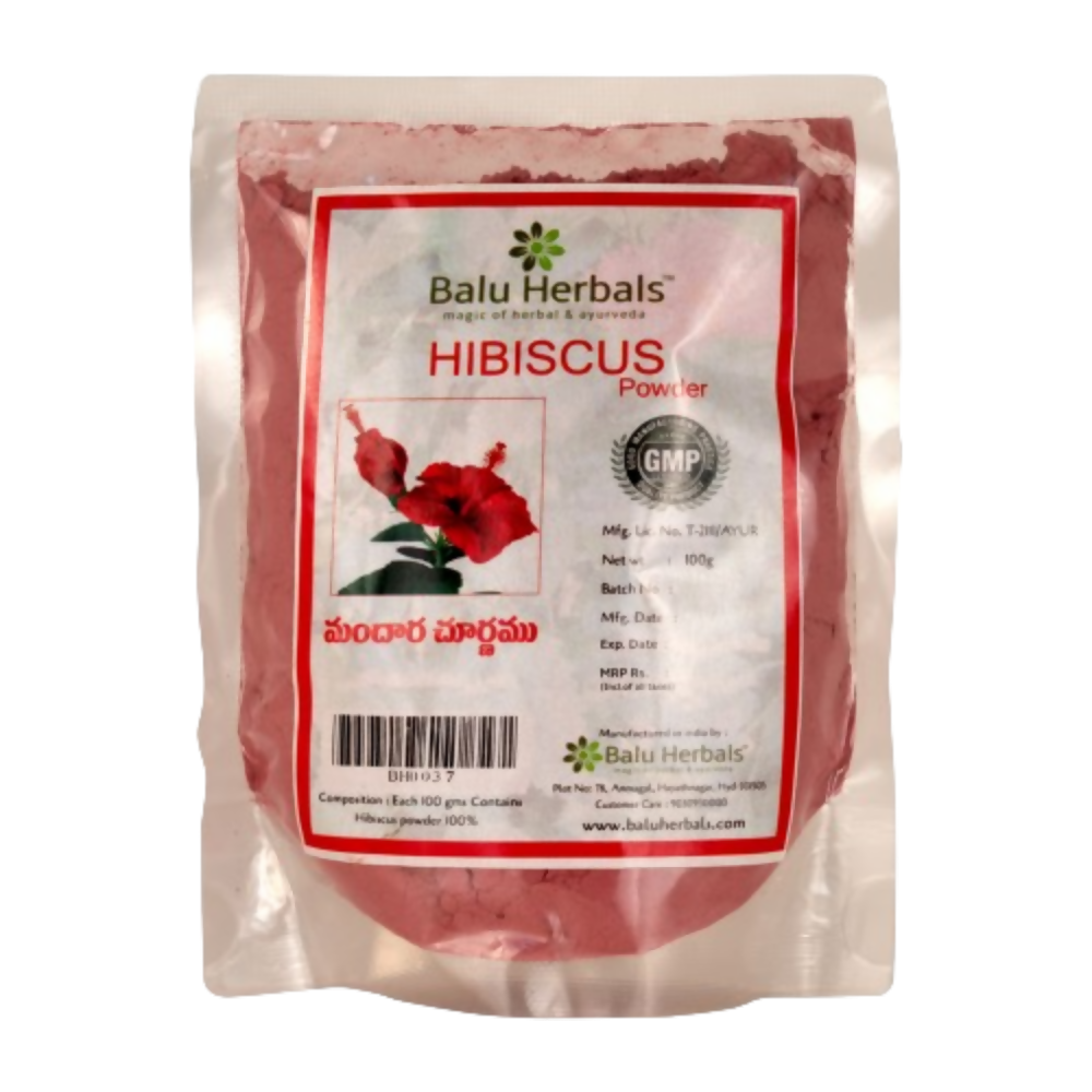 Balu Herbals Hibiscus Flower (Mandara) Powder | Grocsy
