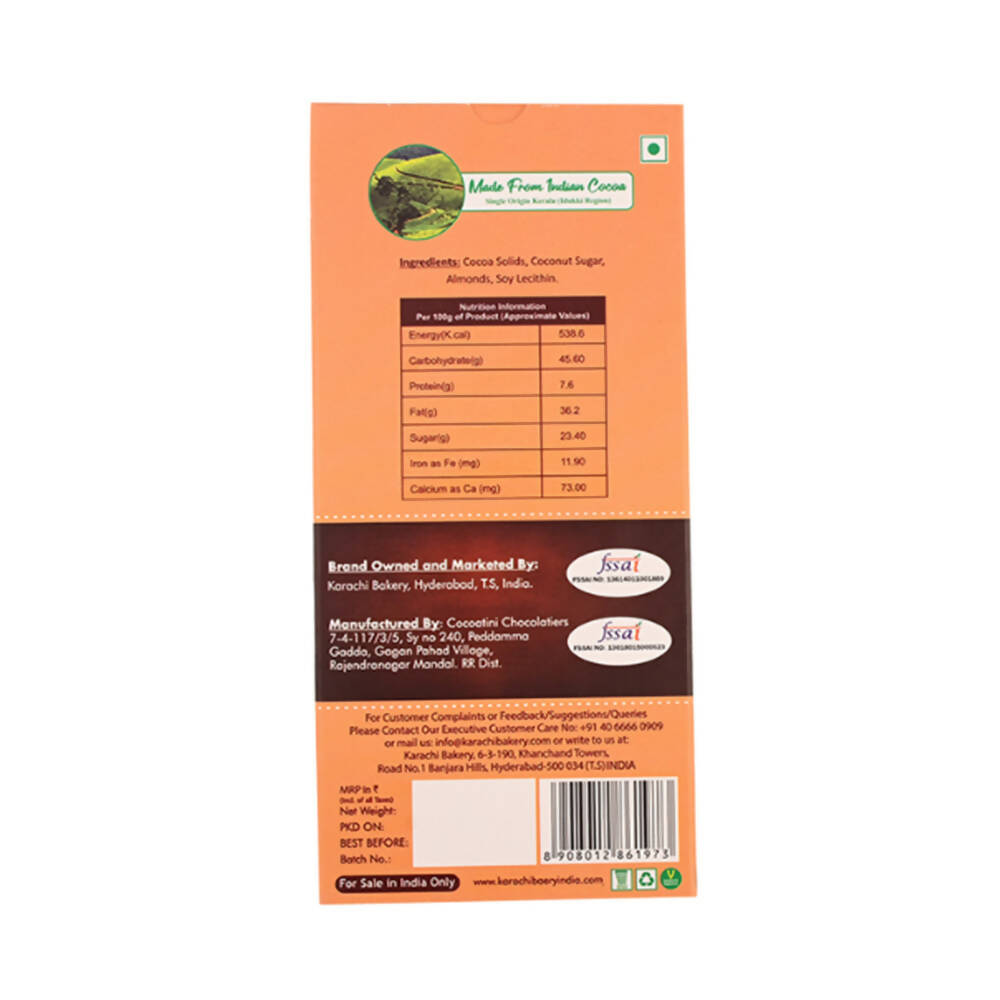 Cocoatini Organic 50% Dark Chocolate With Whole Almonds | Grocsy