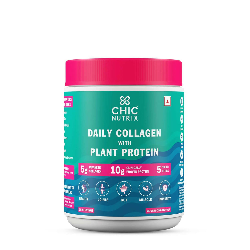 Chicnutrix Daily Collagen With Plant Protein - Mochaccino Flavor | Grocsy