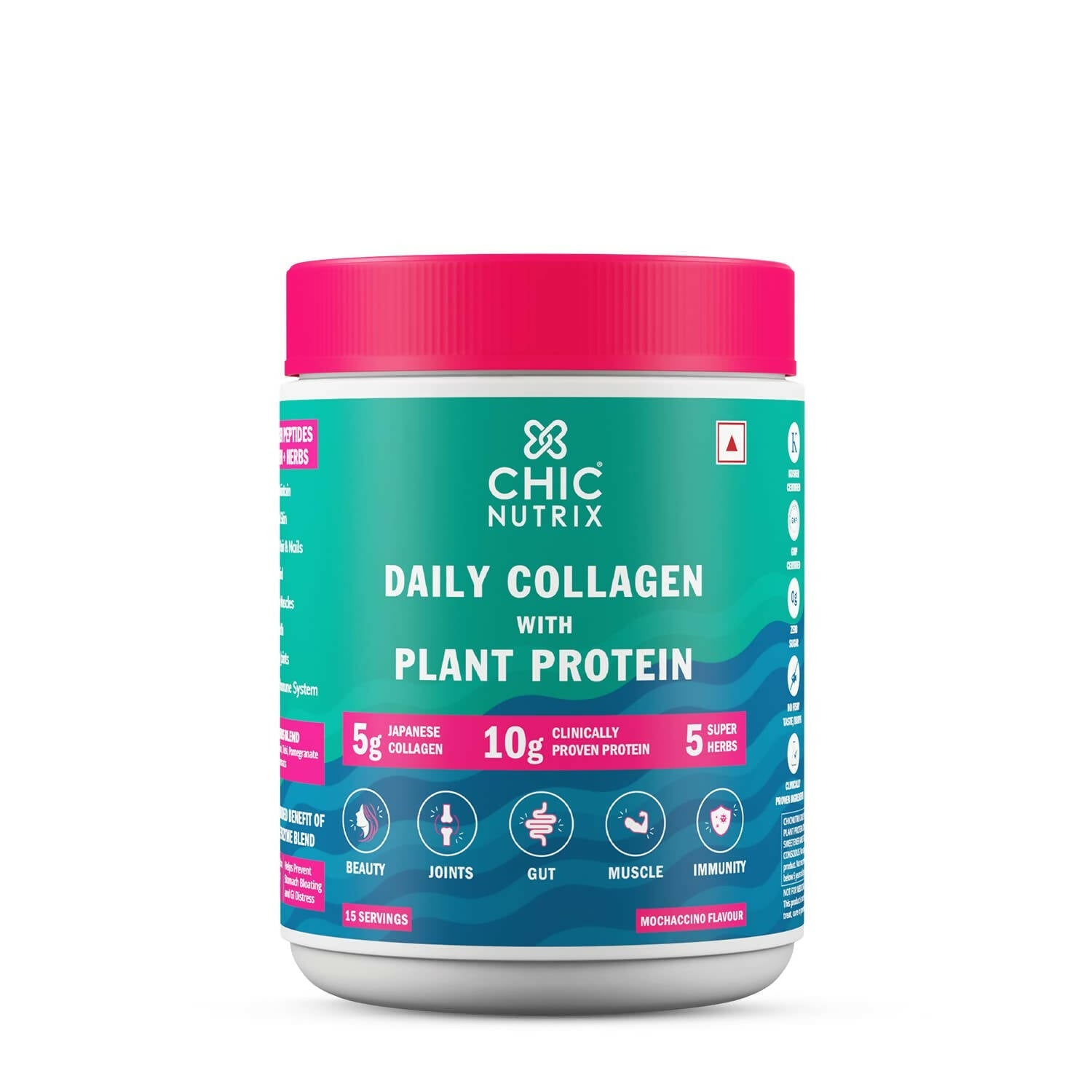 Chicnutrix Daily Collagen With Plant Protein - Mochaccino Flavor | Grocsy