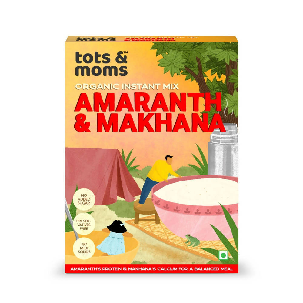 Tots and Moms Organic Amaranth & Makhana Instant Mix | Grocsy