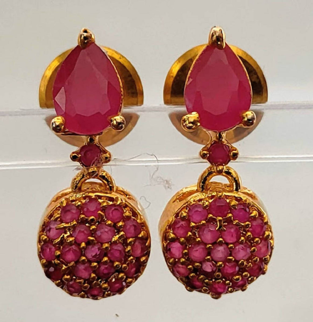 Cute Ruby Earrings | Grocsy