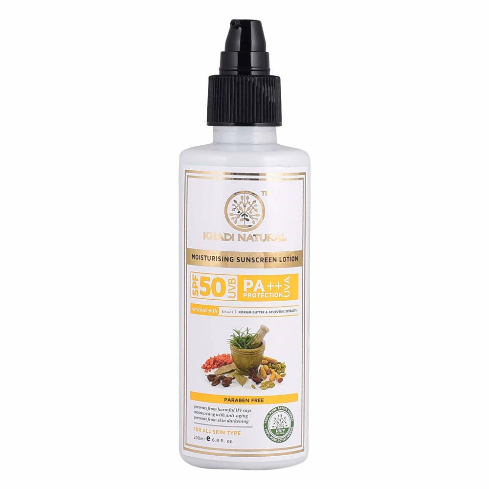 Khadi Natural Moisturising Sunscreen Lotion SPF 50 | Grocsy