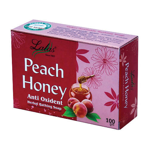 Lalas Peach Honey Herbal Bathing Soap | Grocsy