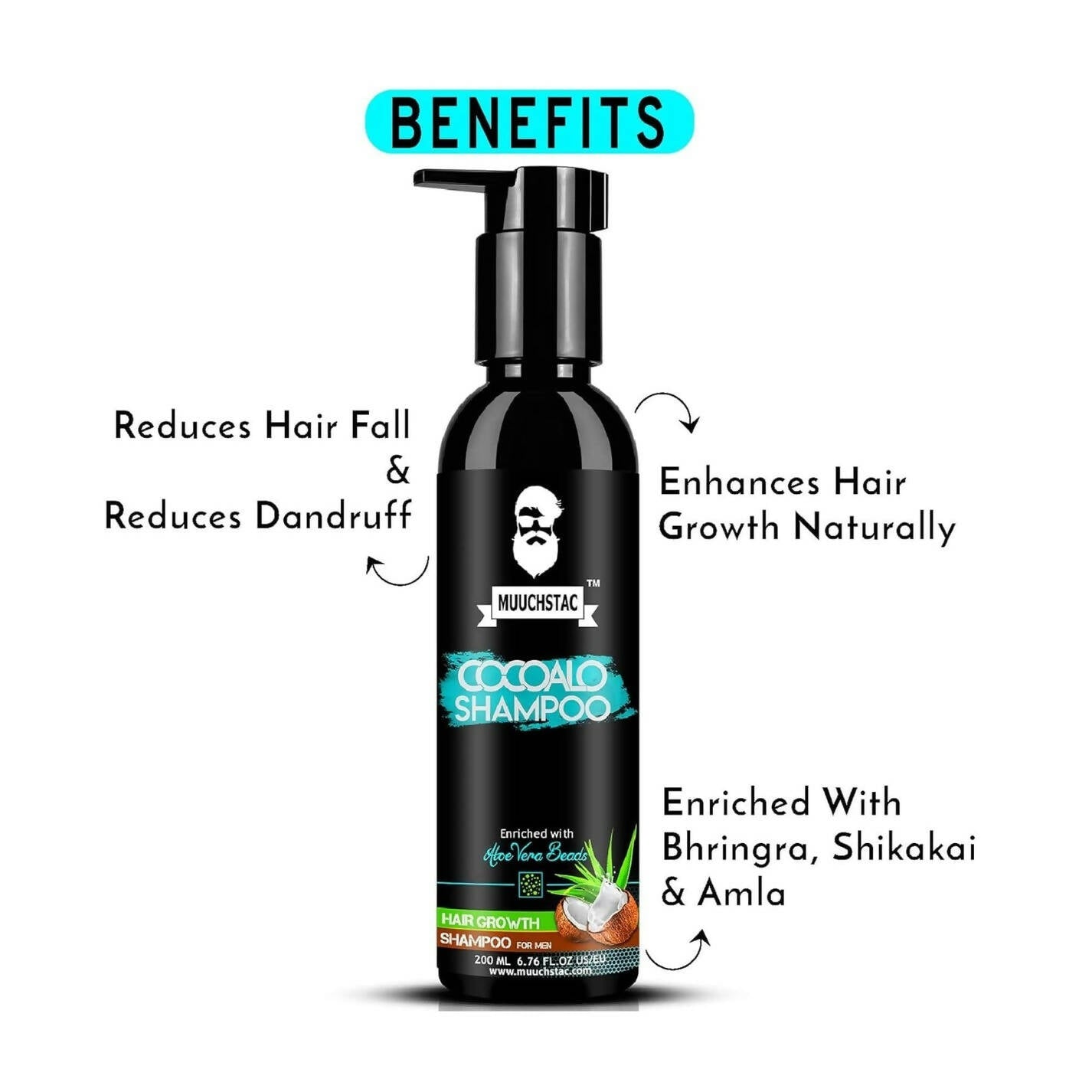 Muuchstac Cocoalo Anti-Dandruff & Anti-Hairfall Shampoo | Grocsy