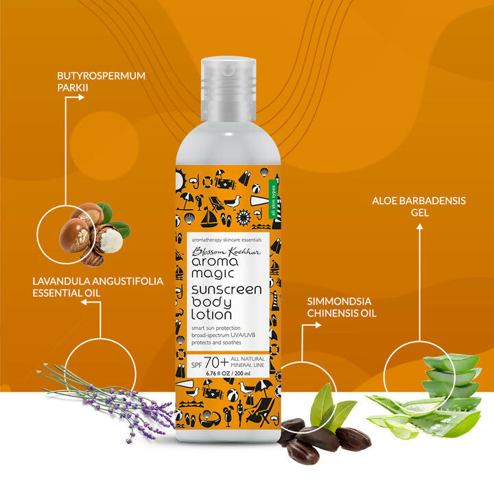 Blossom Kochhar Aroma Magic Sunscreen Body Lotion SPF 70+ | Grocsy