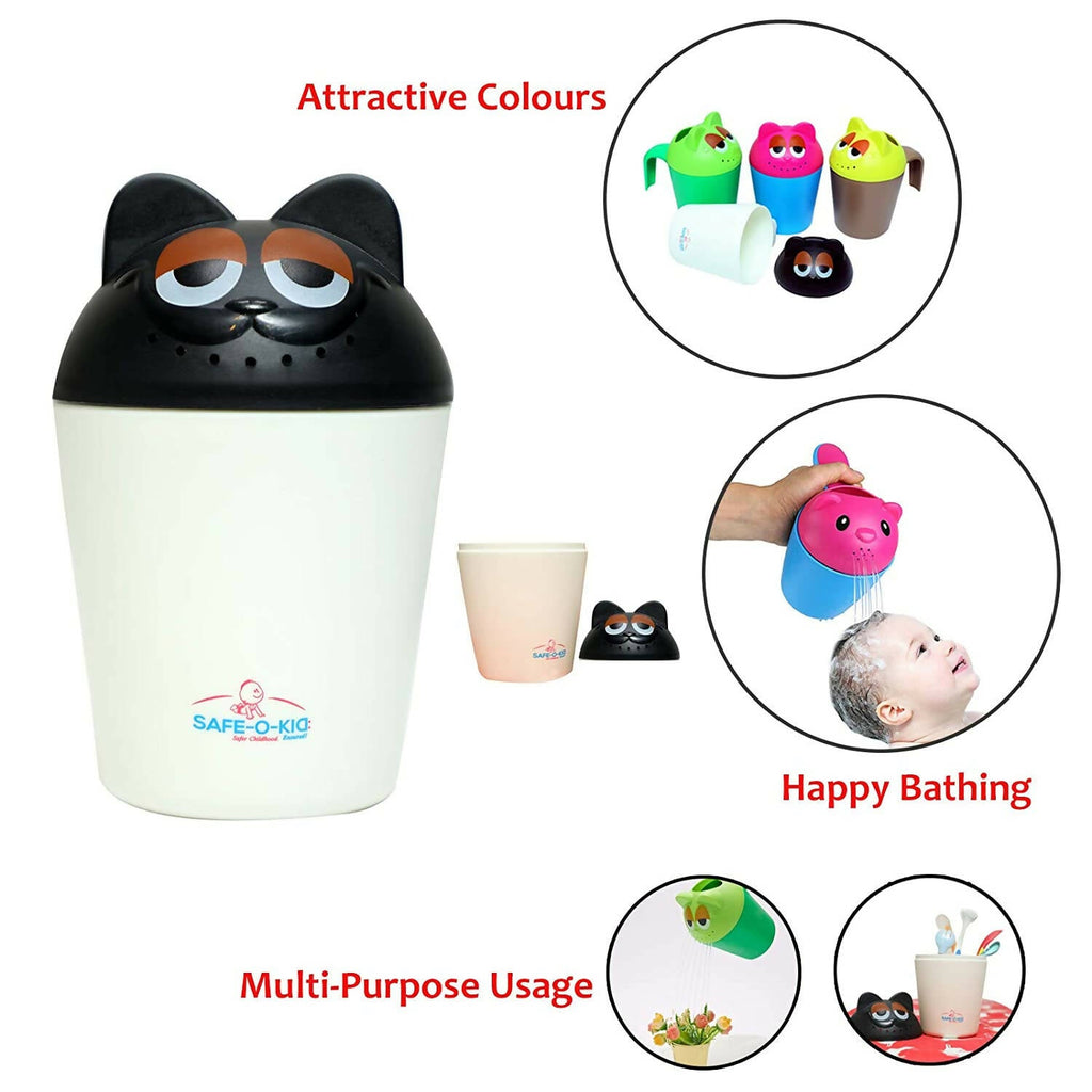 Safe-O-Kid Hair Shower Rinse & Washing Mug for kids Bathing - White | Grocsy