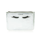 Colorbar Pouch Lips & Lashes Flat Pouches (Set Of Two) - White+Blush Pink | Grocsy