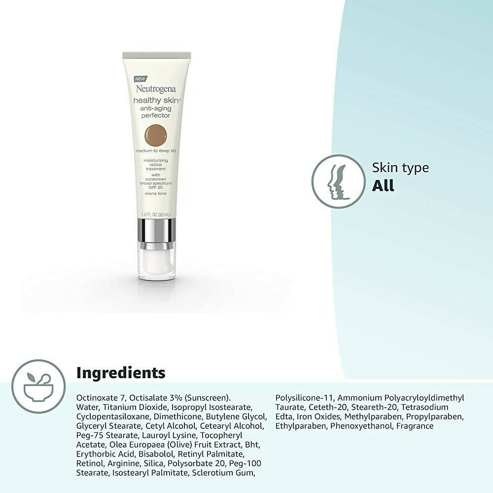 Neutrogena Healthy Skin Anti-Aging Perfector Spf 20 Medium To Deep 60 | Grocsy