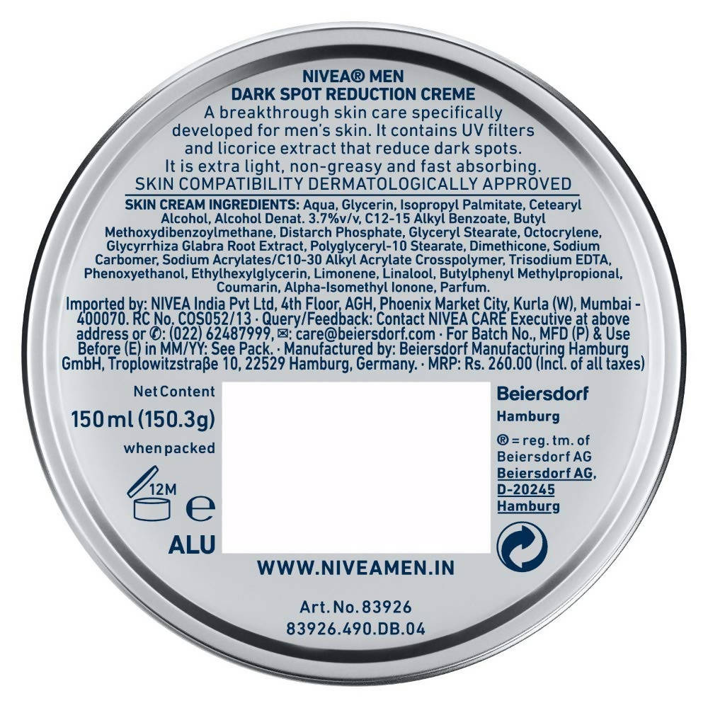 Nivea Men Dark Spot Reduction Crème | Grocsy