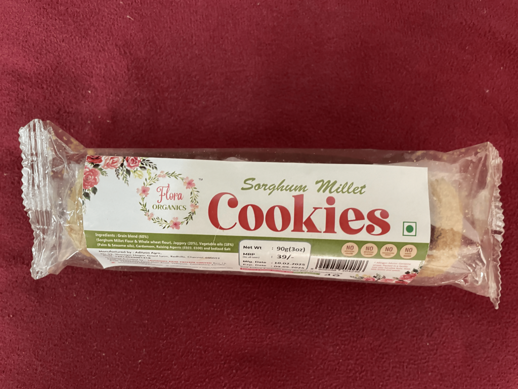 Flora Organics Sorghum Millet Cookies | Grocsy