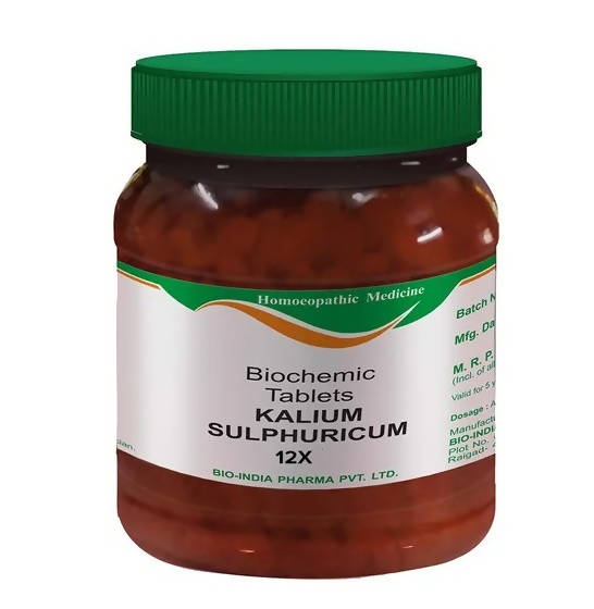 Bio India Homeopathy Kalium Sulphuricum Biochemic Tablets | Grocsy