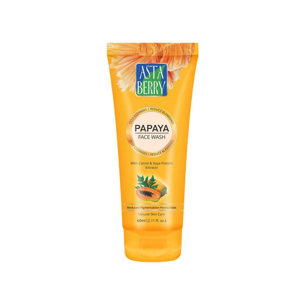 Astaberry Papaya Face Wash-Reduces Pigmentation & Moisturizes | Grocsy