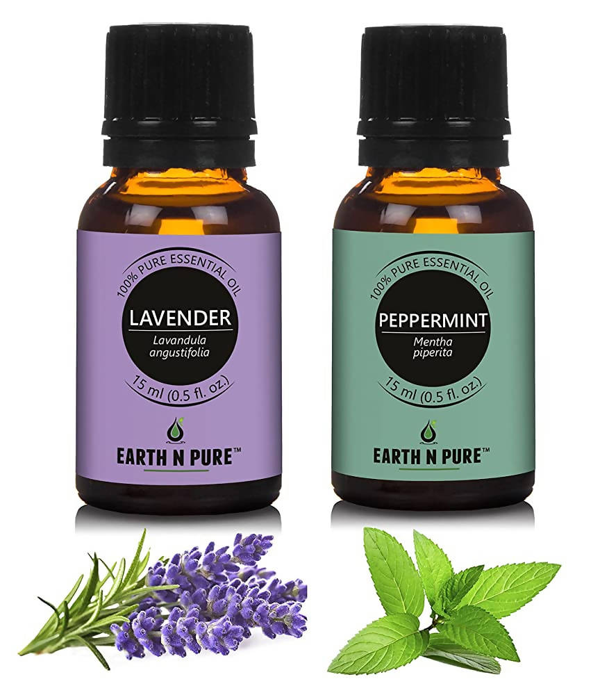 Earth N Pure Lavender & Peppermint Essential Oils | Grocsy
