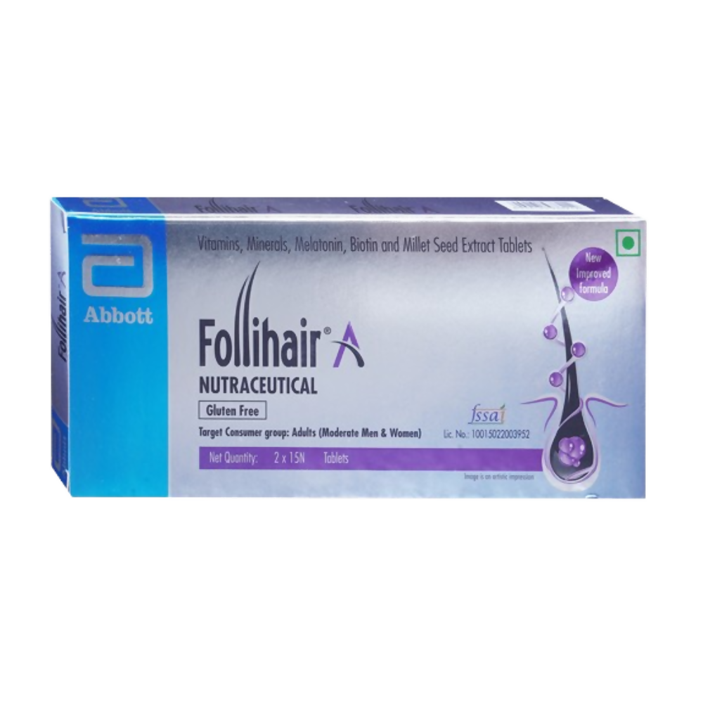 Follihair A Tablets Gluten Free | Grocsy