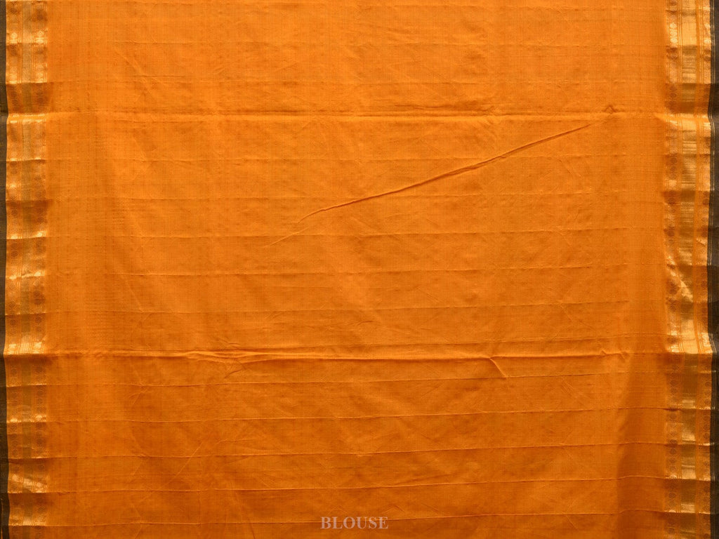 Yellow Uppada Cotton Handloom Saree with Karpur Pallu Design - Global Threads | Grocsy