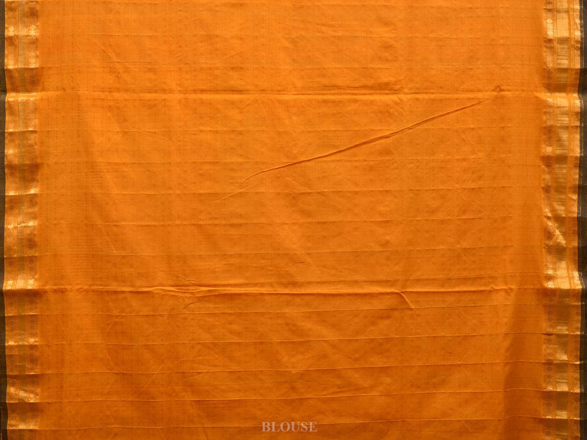 Yellow Uppada Cotton Handloom Saree with Karpur Pallu Design - Global Threads | Grocsy