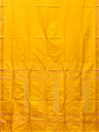 Yellow Uppada Silk Handloom Saree with Karpur Pallu Design - Global Threads | Grocsy