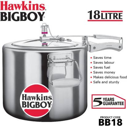 Hawkins Bigboy 18 L Pressure Cooker (BB18) | Grocsy