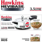 Hawkins Induction Hevibase 3.5 L Induction Bottom Pressure Cooker (Aluminium) | Grocsy