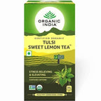 Organic India Tulsi Sweet Lemon Tea 25 Tea Bags | Grocsy
