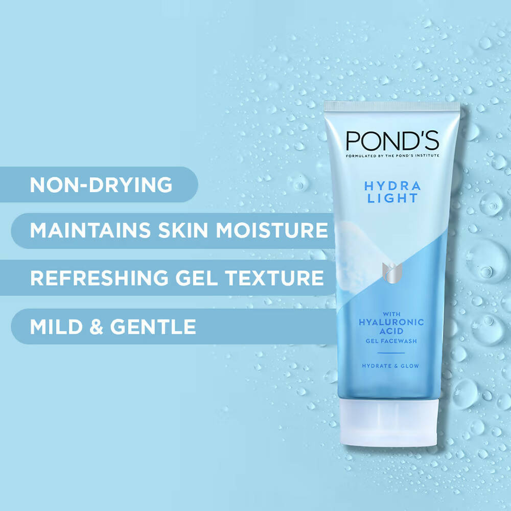 Ponds Hydra Light Hyaluronic Acid Hydrating Gel Face Wash | Grocsy
