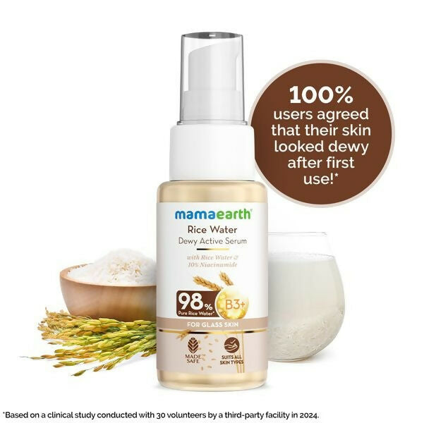 Mamaearth Rice Water Dewy Active Serum | Grocsy