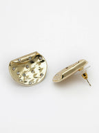 NVR Women Gold-Polished Contemporary Studs Earrings | Grocsy