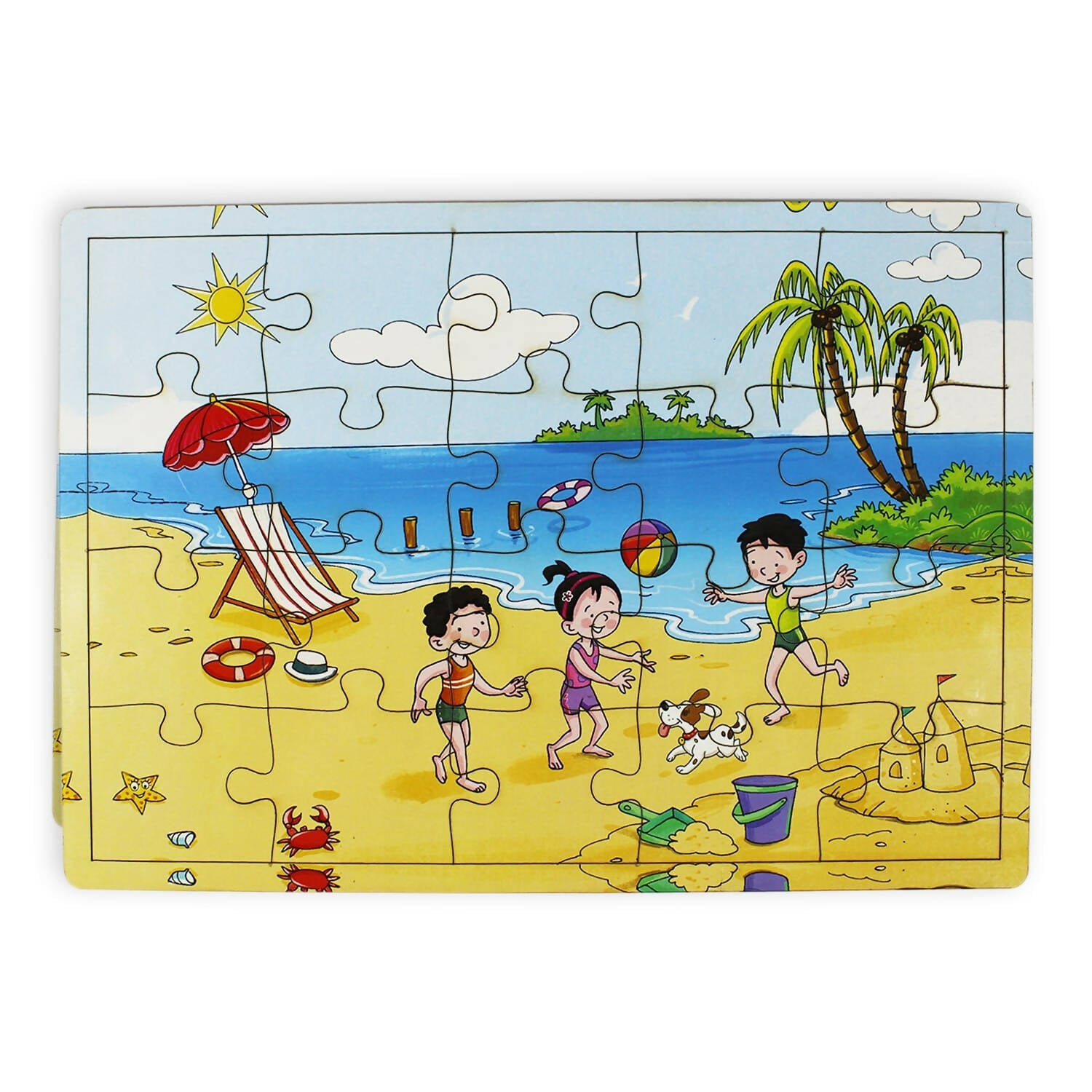 Matoyi Beach Jigsaw Puzzle For Kids | Grocsy