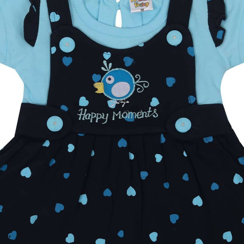 NammaBaby Baby Girl's A-Line Mini Frock Dress - Blue 117 | Grocsy