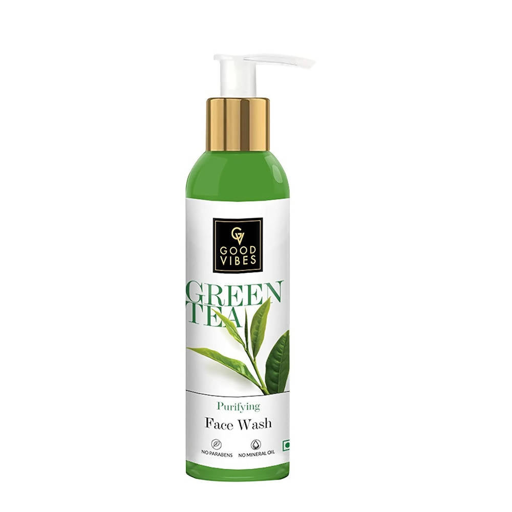 Good Vibes Green Tea Purifying Face Wash | Grocsy