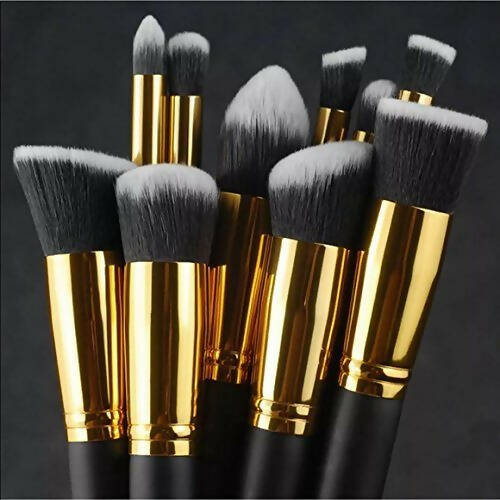 Favon Pack of 10 Professional Makeup Brushes | Grocsy