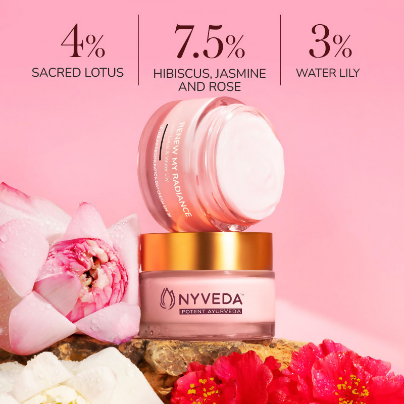Nyveda Renew My Radiance Day Cream With SPF 30 For Pigmentation, Brightening & Regeneration | Grocsy