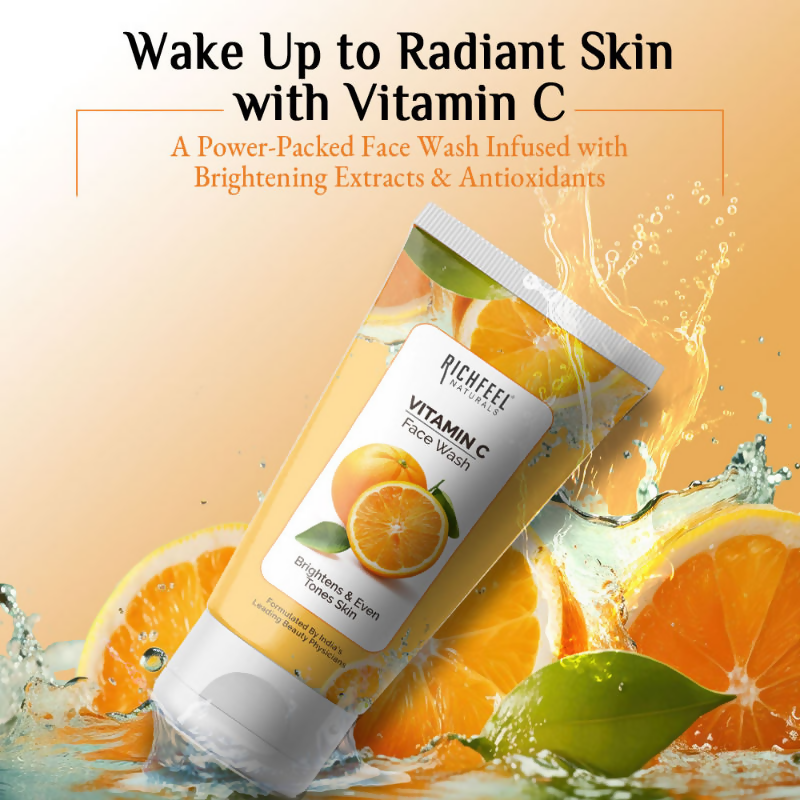 Richfeel Vitamin C Face Wash Glowing & Brightening | Grocsy