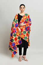 Joban Fashion Multi Color Cotton Embroidery Work Phulkari Dupatta | Grocsy