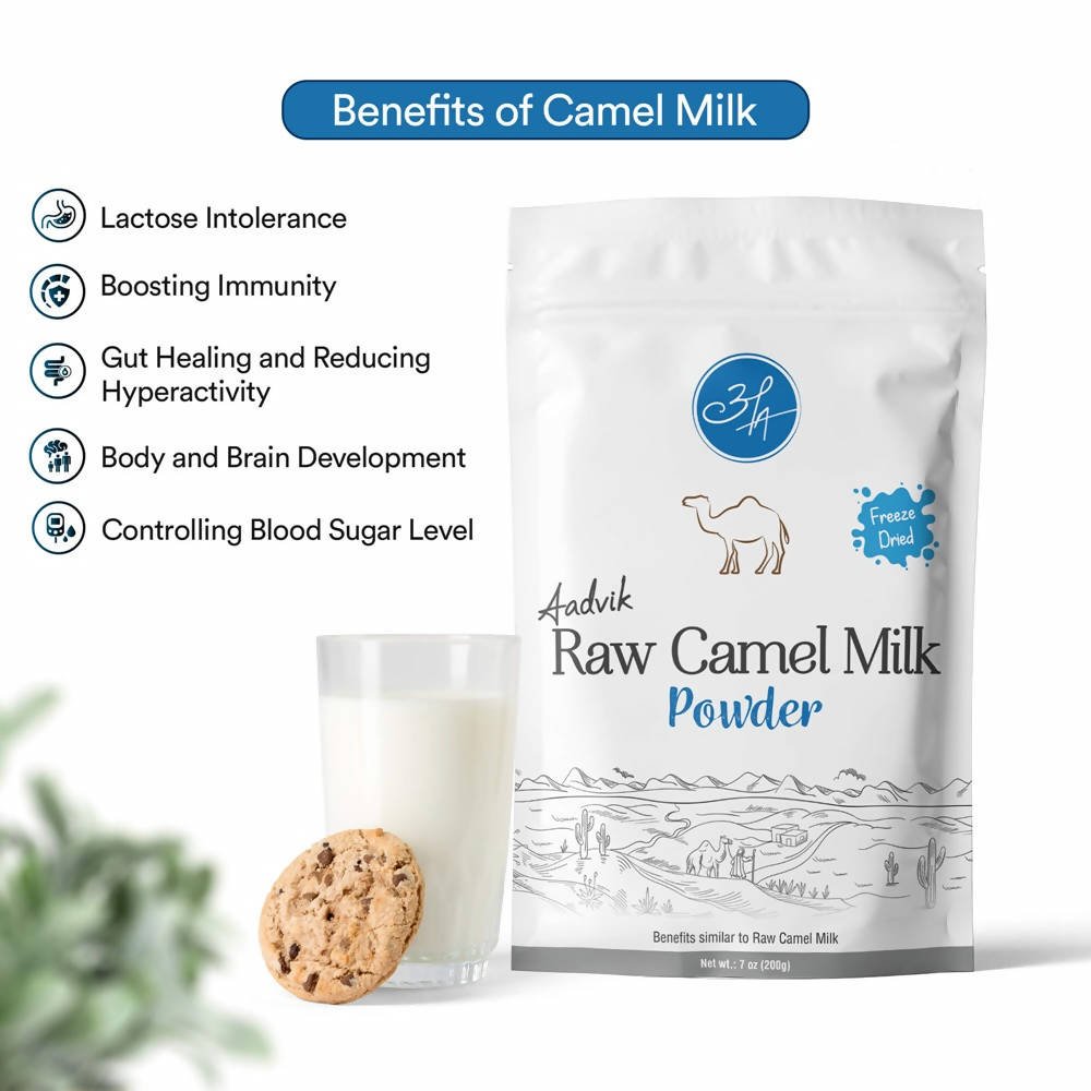Aadvik Raw Camel Milk Powder (Freeze Dried) - Healthy & Natural, Manage Blood Sugar Levels | Grocsy