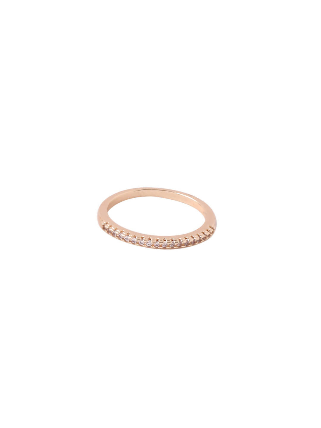 NVR Women's Gold-Polished Stylish Ring With Ad Stones | Grocsy